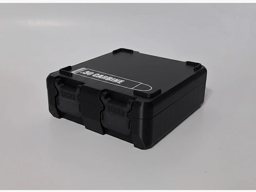 Filamelt ammunition box / 30 Carbine / 'folding / latch cover' / cartridge box, ammo box
