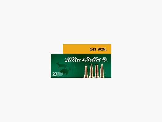 BOITE DE 50 CARTOUCHES SELLIER & BELLOT - CAL.243WIN - SOFT POINT