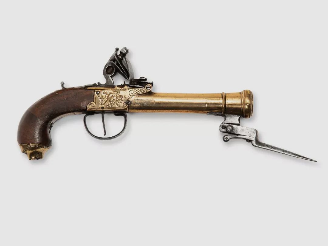 Steinschloss Pistole Tromblon Antik