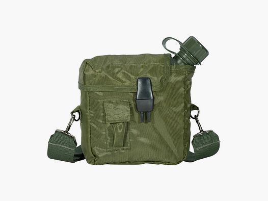 Mil-Tec Bouteille de Champ avec Housse 2 qt - Olive