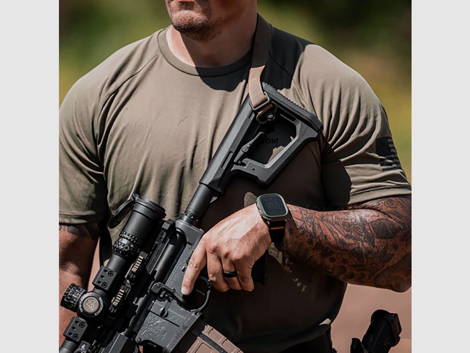 MAGPUL AR-15/M16 MAGPUL DT-PR CALCETTO MIL-SPEC PER AR-15 NERO, immagine 5 di 5