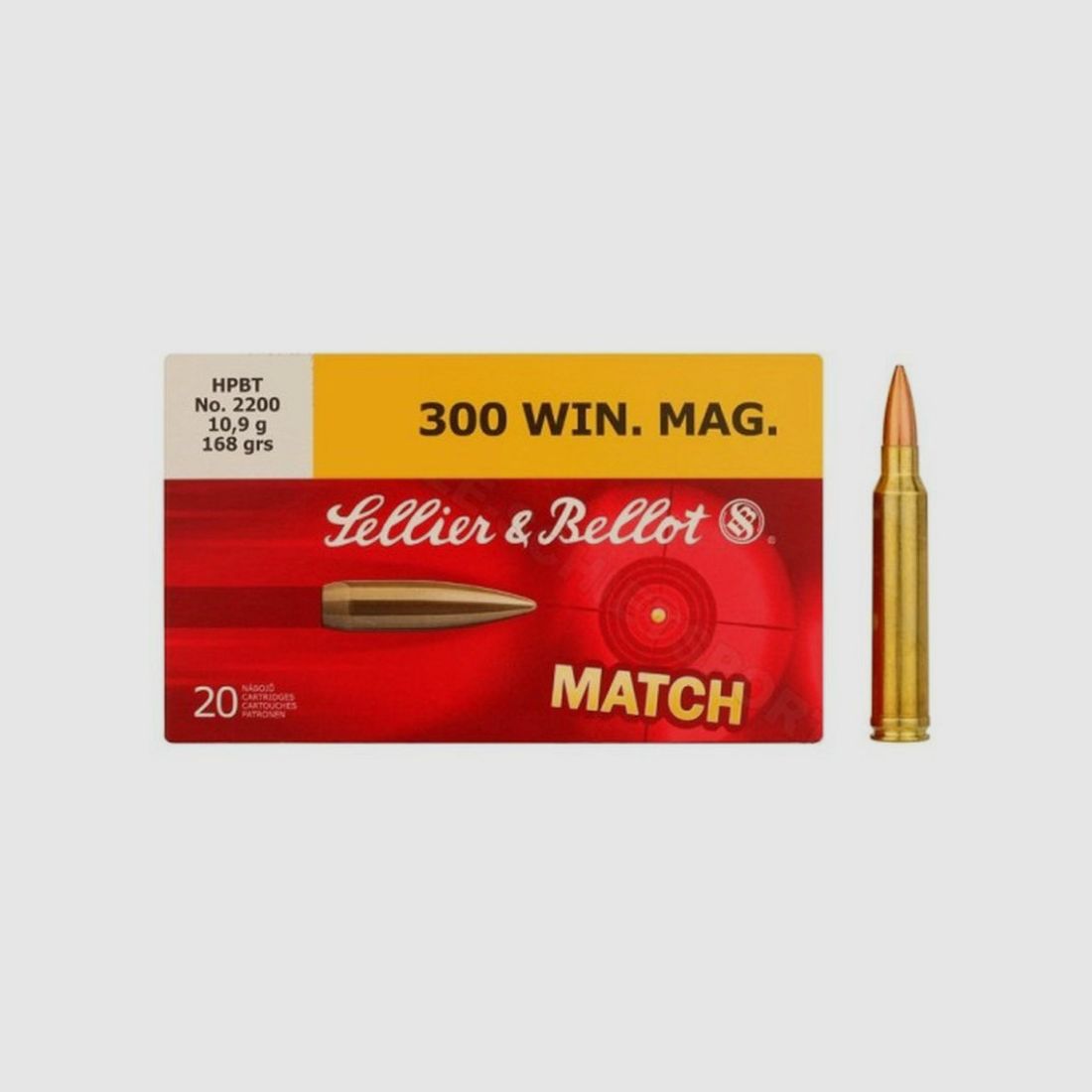 SELLIER CARICHE 300 WIN MAG 168 GR