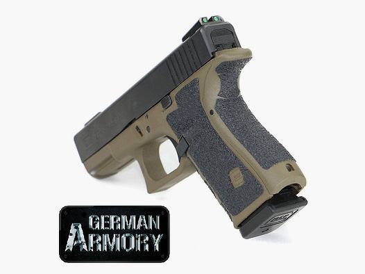 Gummi Gripaufkleber für Glock 17 20 21 22 33 besserer Grip sicheres Handling IPSC