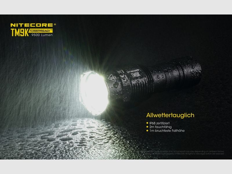 Nitecore TM9K Taschenlampe TM9K 9500 Lumen
