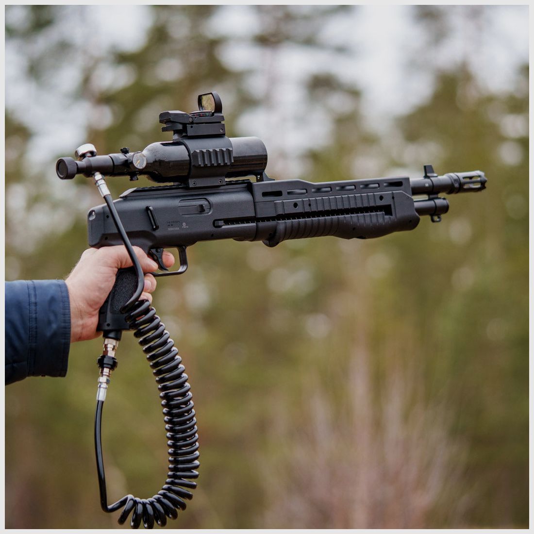 BOTTLE CLAMP | 3x Picatinny Schiene | HDR50 | HDR68 | HDB68 | 50mm | 0,2 HPA Flasche