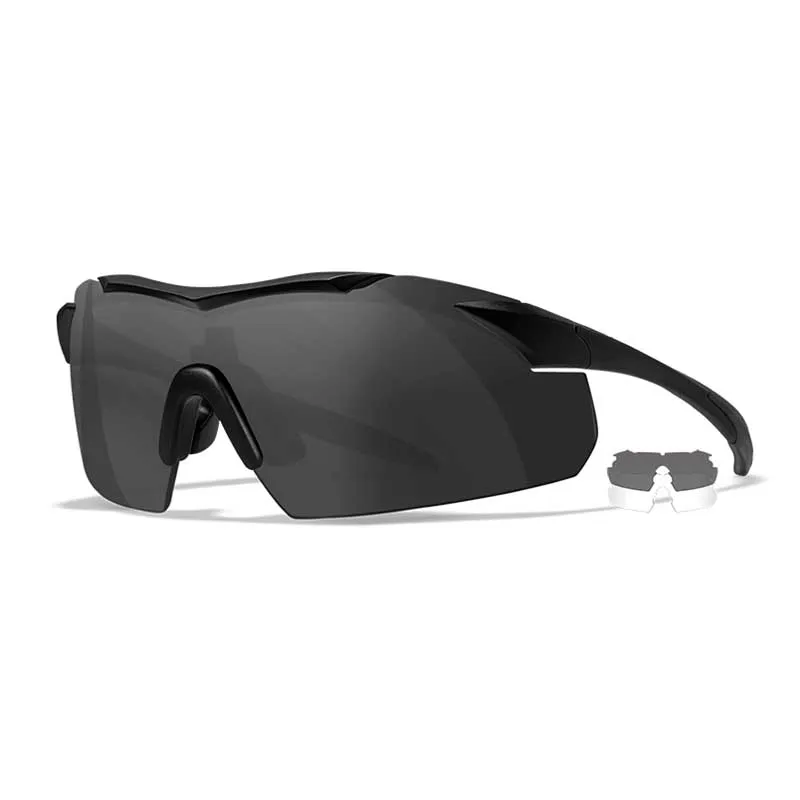 Lunettes de tir avec deux verres Wiley X VAPOR 2.5 Grey / Clear Matte Black Frame, image 1 sur 7