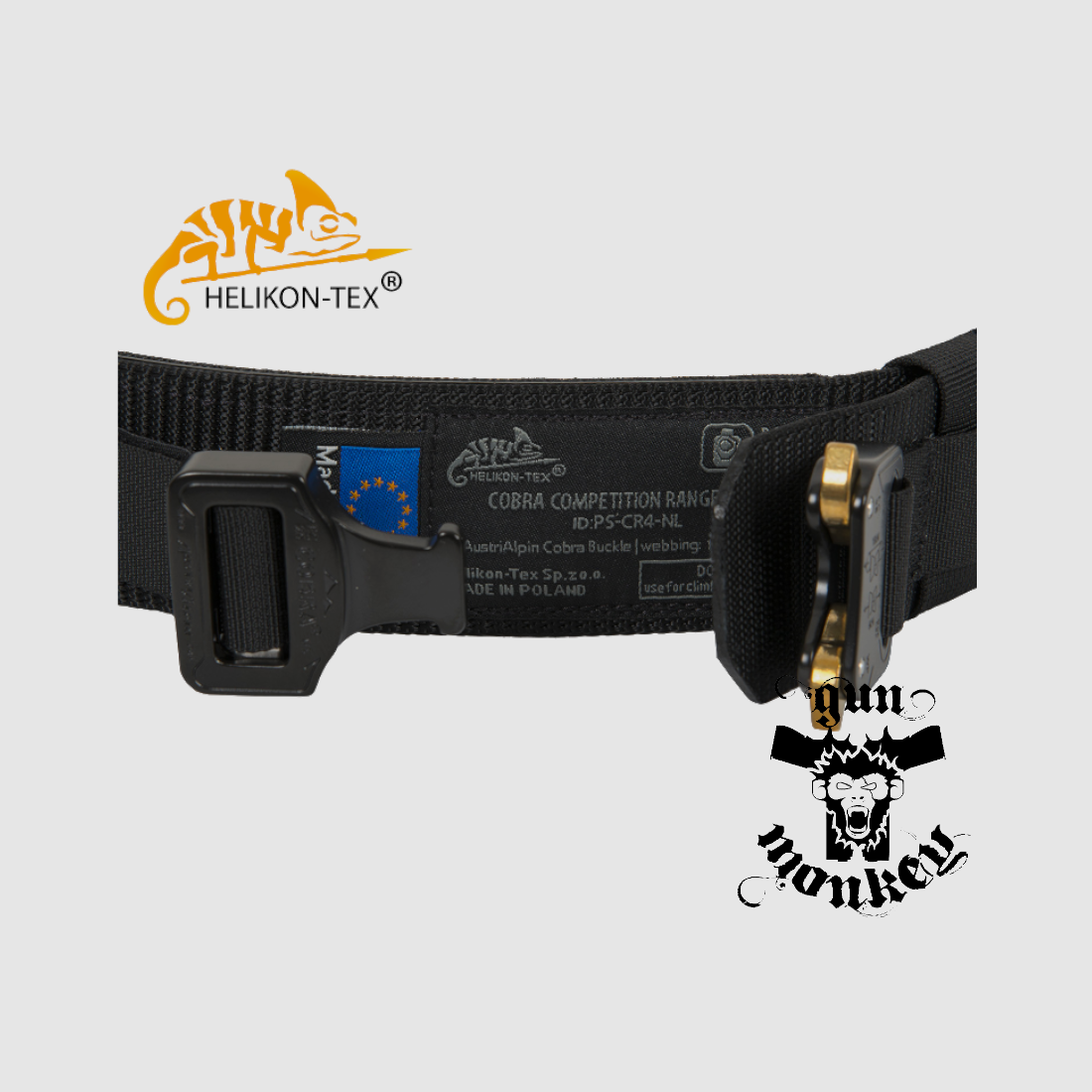 Pas taktyczny Helikon Tex COBRA Competition Range Belt (45mm) - Czarny rozm M 88-98 cm (PS-CR4-NL-01-B04), zdjęcie 3 z 3