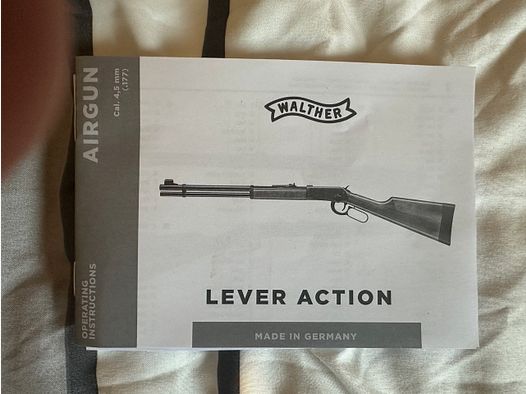 Walther Lever Action CO2 Rifle 4.5mm Pellets - max. 7.5 Joules