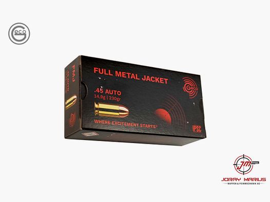 .45 ACP Geco 14.9g 230gr FMJ