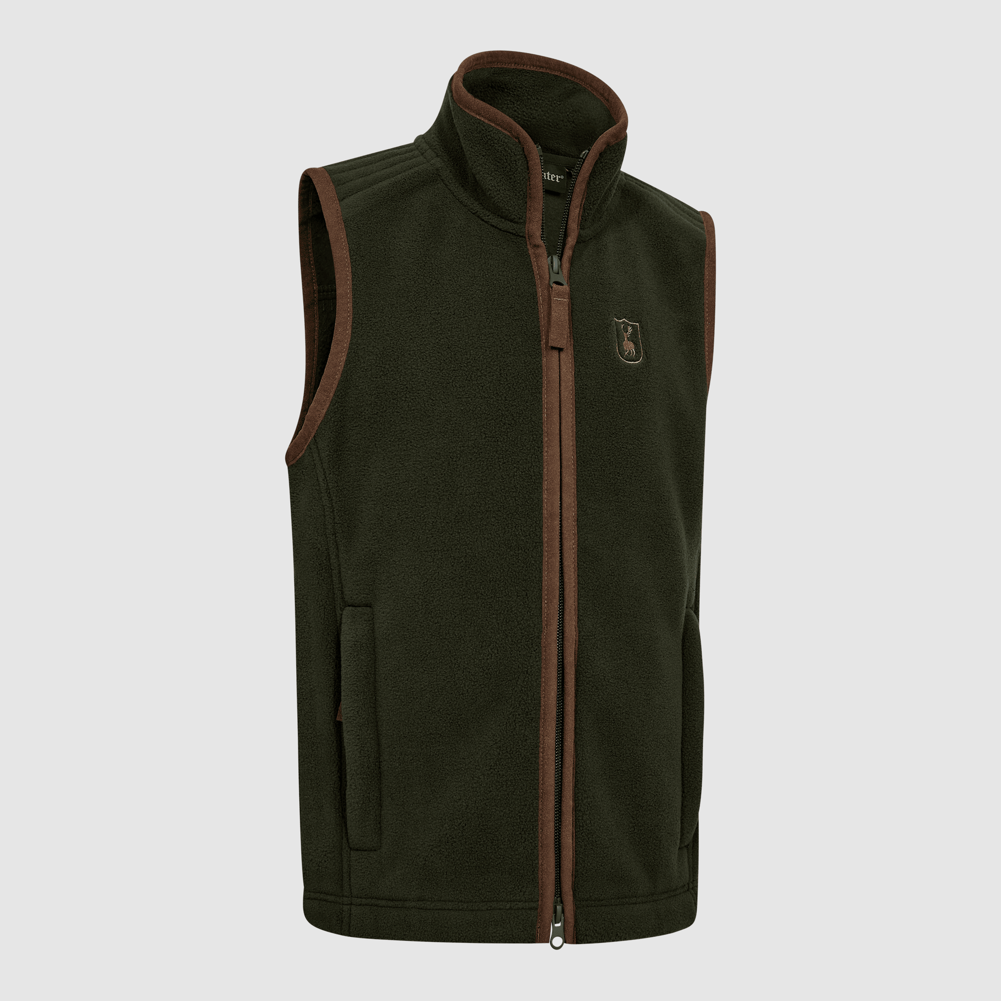 Chaleco de forro polar Deerhunter Youth Cumbria para niños Forest Ember -140