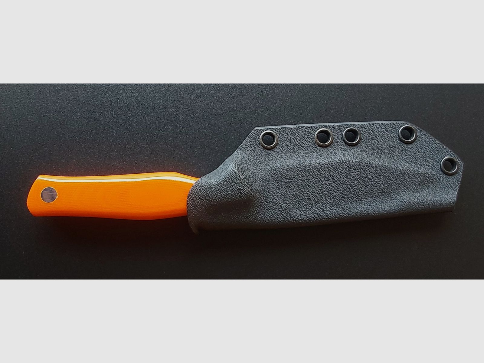 Casström Schwedisches Feldmesser, Orange G10, Jagdmesser, Aufbrechmesser, Skinner
