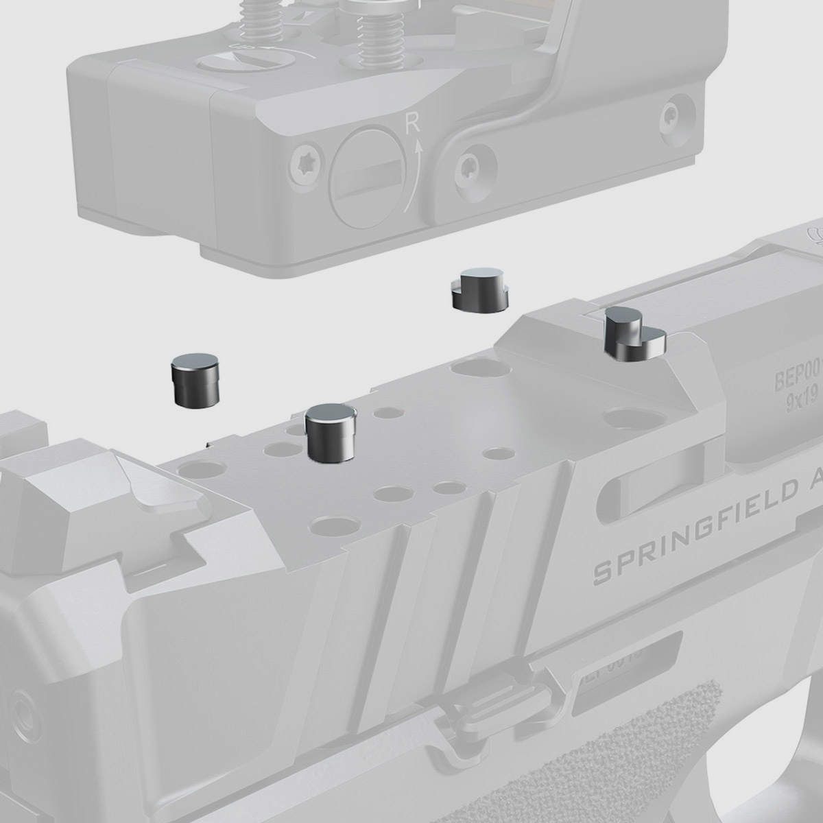 Pin Set Optik Montage Echelon