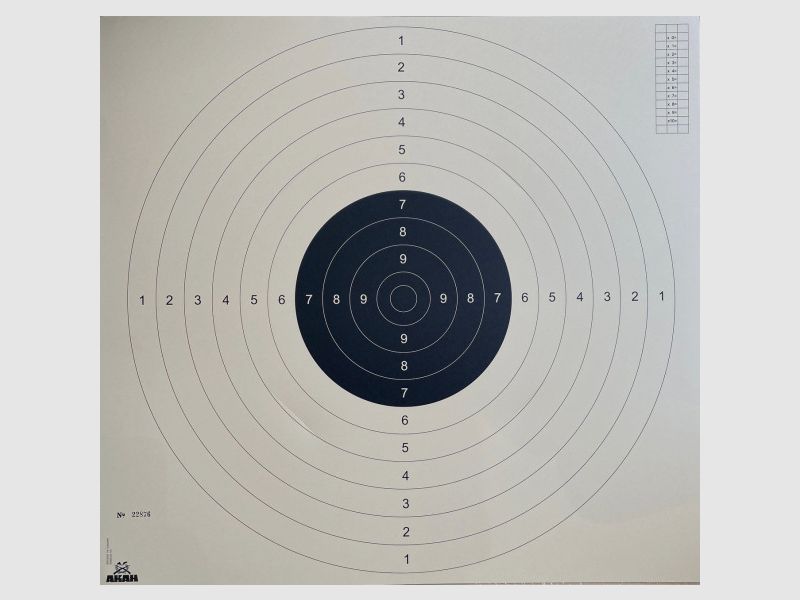 GK-ZIELSCHEIBE 10ER-RING - 55x55 CM - 10 STÜCK
