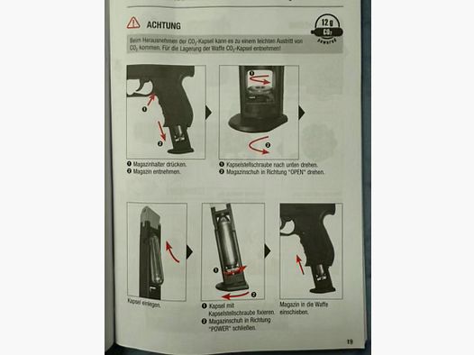 Luftpistole Walther Nighthawk  CO2 mit Zubehör wie Neu
