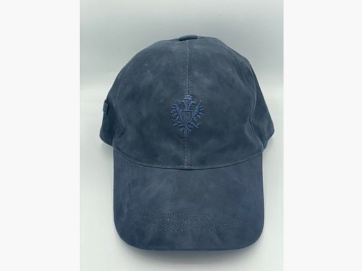 Cappello Habsburg in suede di agnello blu scuro