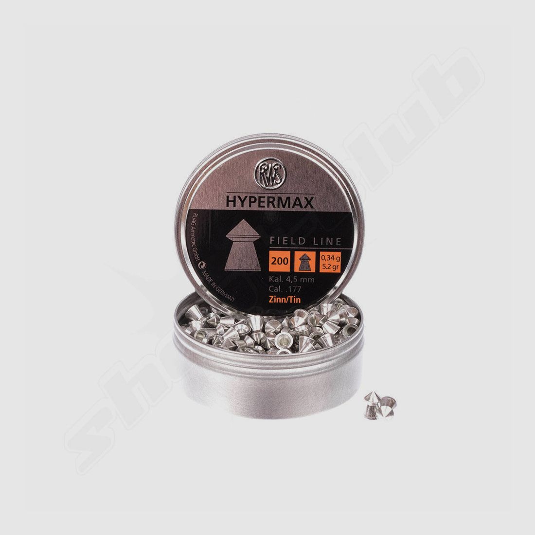 RWS Hypermax Field 0,34g 200St 4,5mmDiabolo