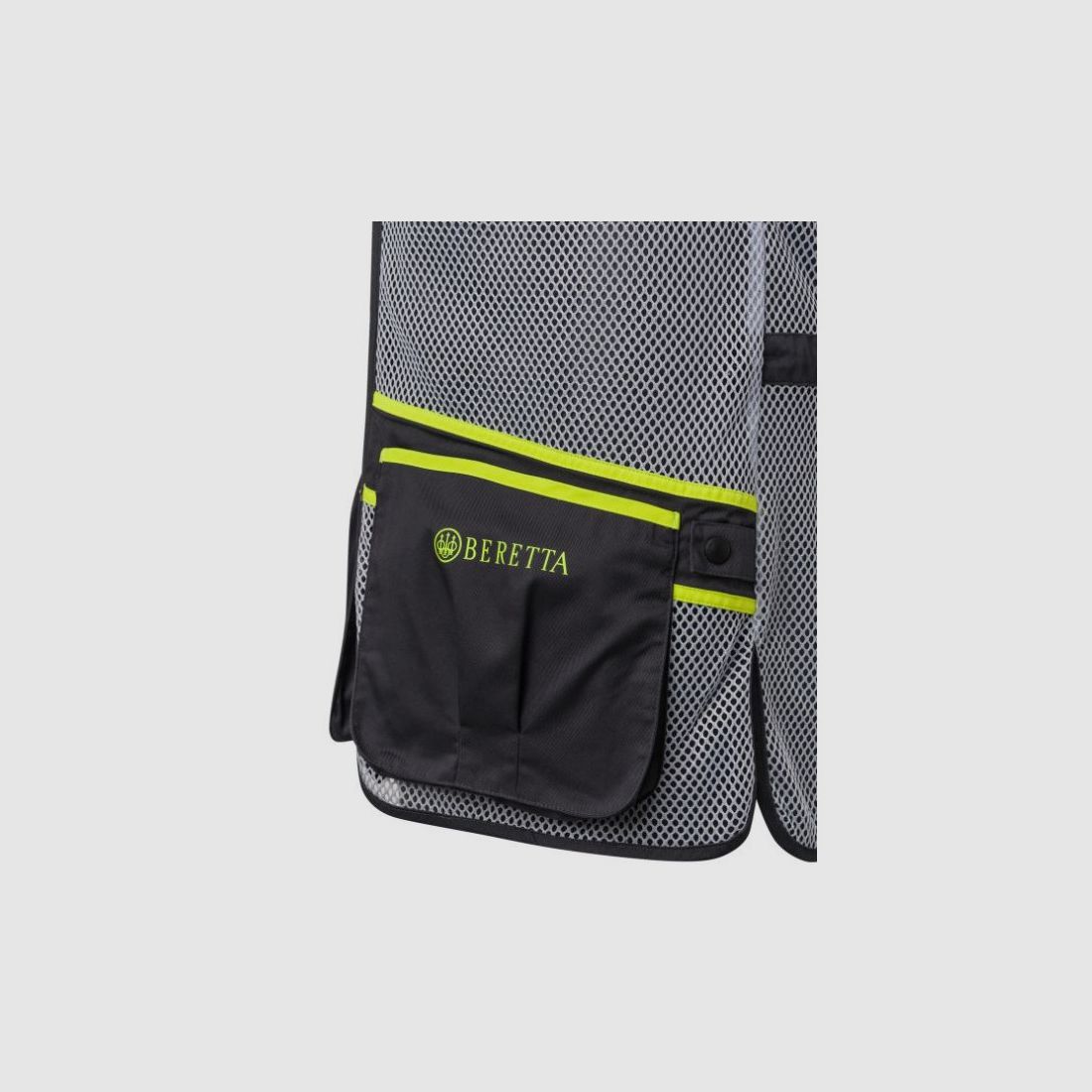Beretta schietvest ambidextrous grijs en neon geel mod.Full Mesh art. GT671 T1553 09SZ, afbeelding 3 van 4