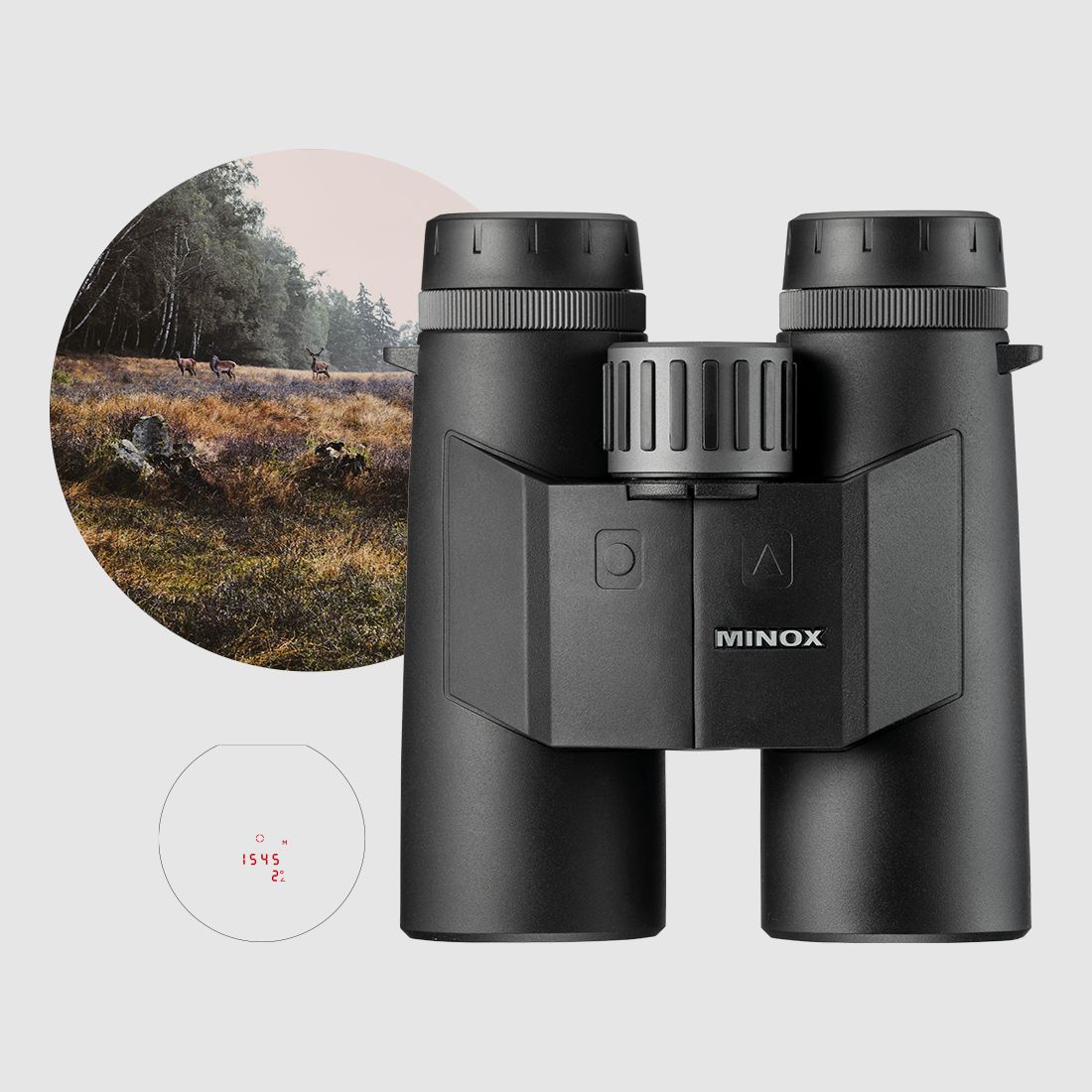 MINOX X-range 10×42 lornetka z dalmierzem