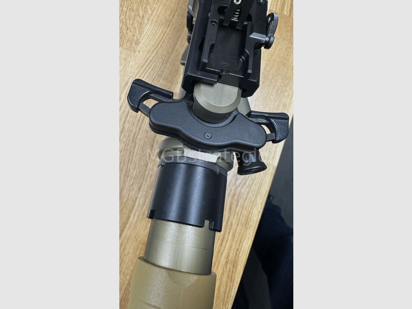 Heckler & Koch MR223 A3 Slim-Line 11" barrel - semi-automatic rifle .223Rem including ASE UTRA Dual 556-Short-QM2 Gen2 Cerakote FDE silencer - civilian version HK416 / G95K / G38 / with upgrades