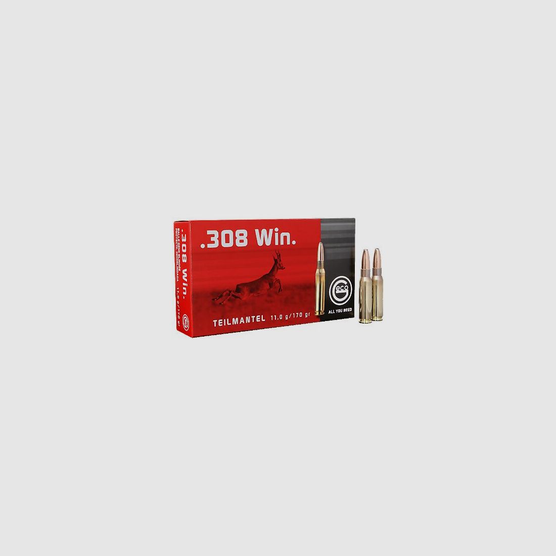 Geco .308 Win. Geco deelmantel 170grs - 20Stk