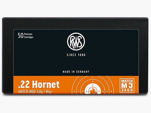 RWS RWS Match Jagd .22 HORNET 3,0G 50ER