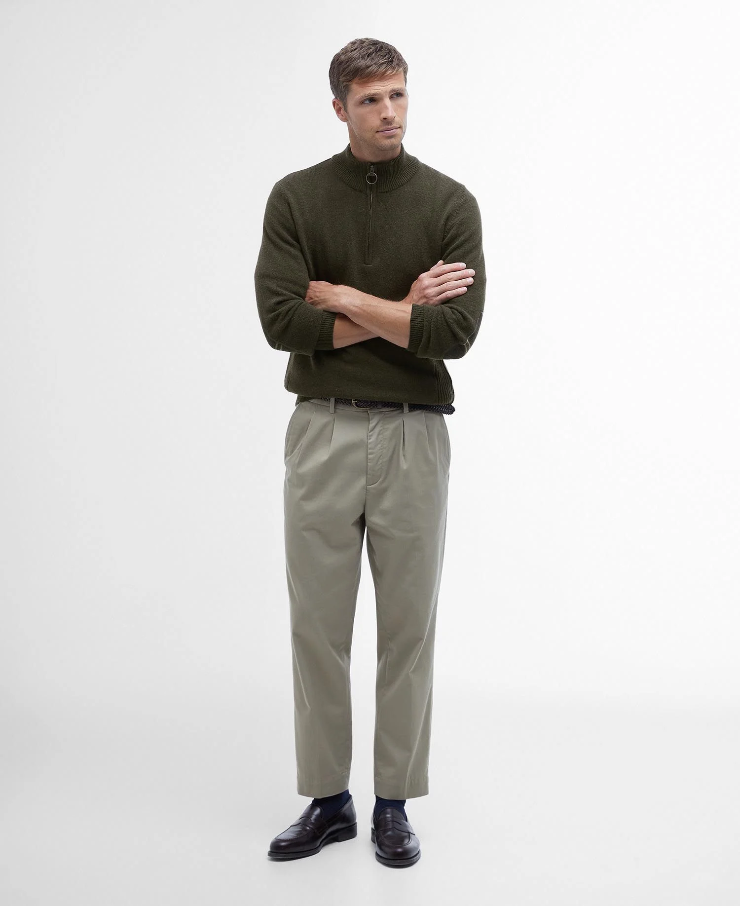 BARBOUR SWEATER HOLDEN HALF ZIP, image 3 of 4