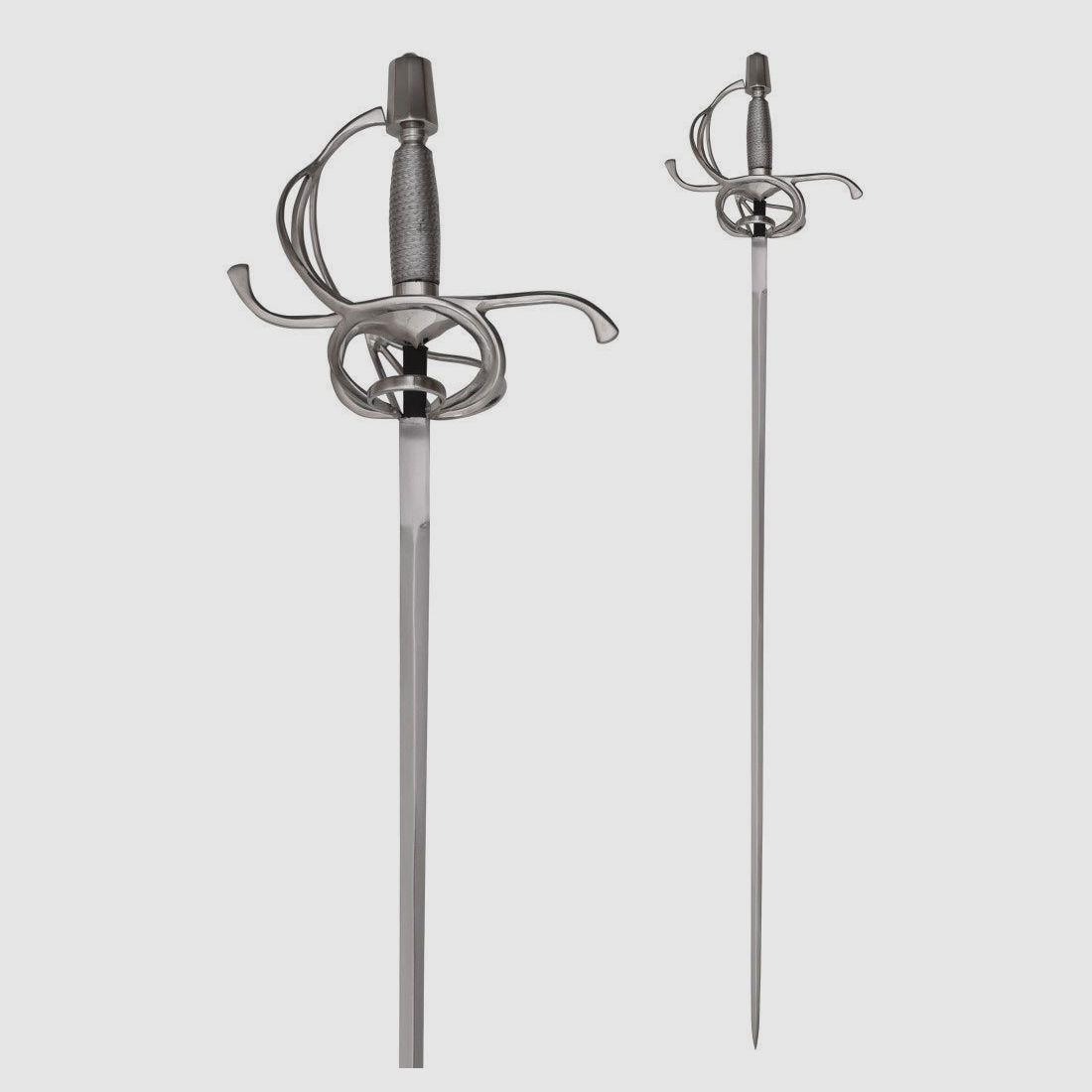 Korbrapier und drahtumwickeltem Griffstück