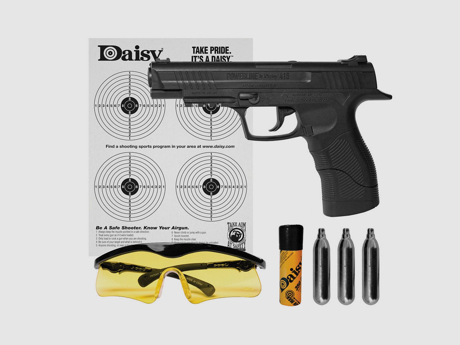 Daisy 415 4,5mm BB Set - Druckluft Co2 Non BlowBack