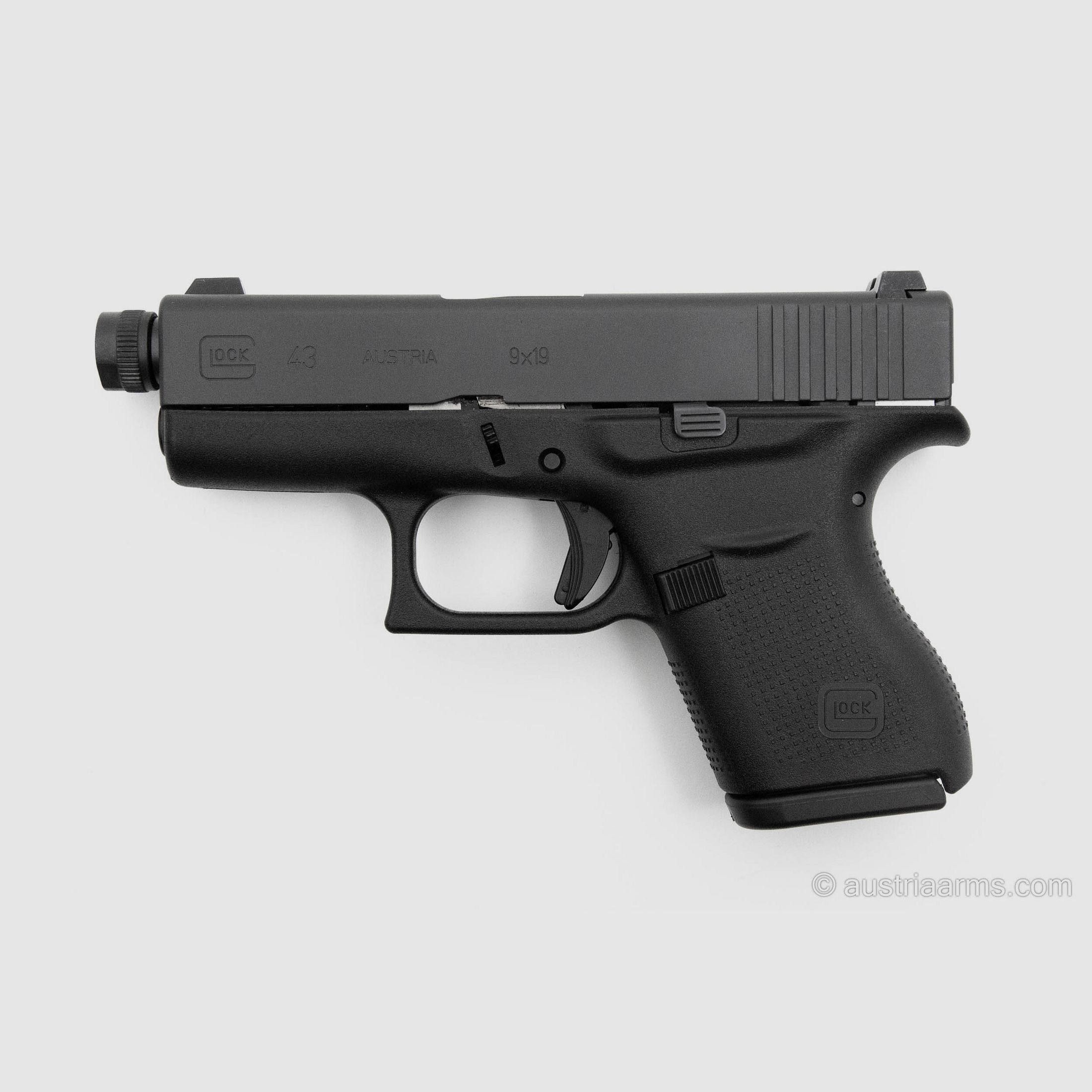 Glock 43 mit Gewindelauf, neuwertige Gebrauchtwaffe, 9 x 19 mm, Bild 1 von 4
