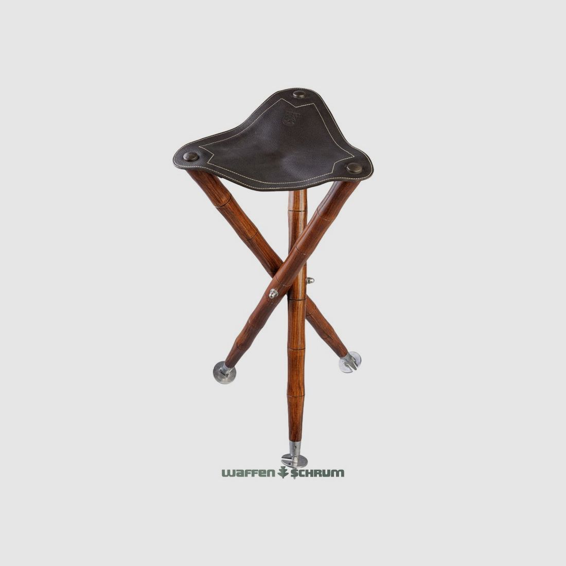 Eurohunt Trójnóg Krzesło Myśliwskie Wysokość Siedzenia 70cm z Talerzami Max. Obciążenie 100kg