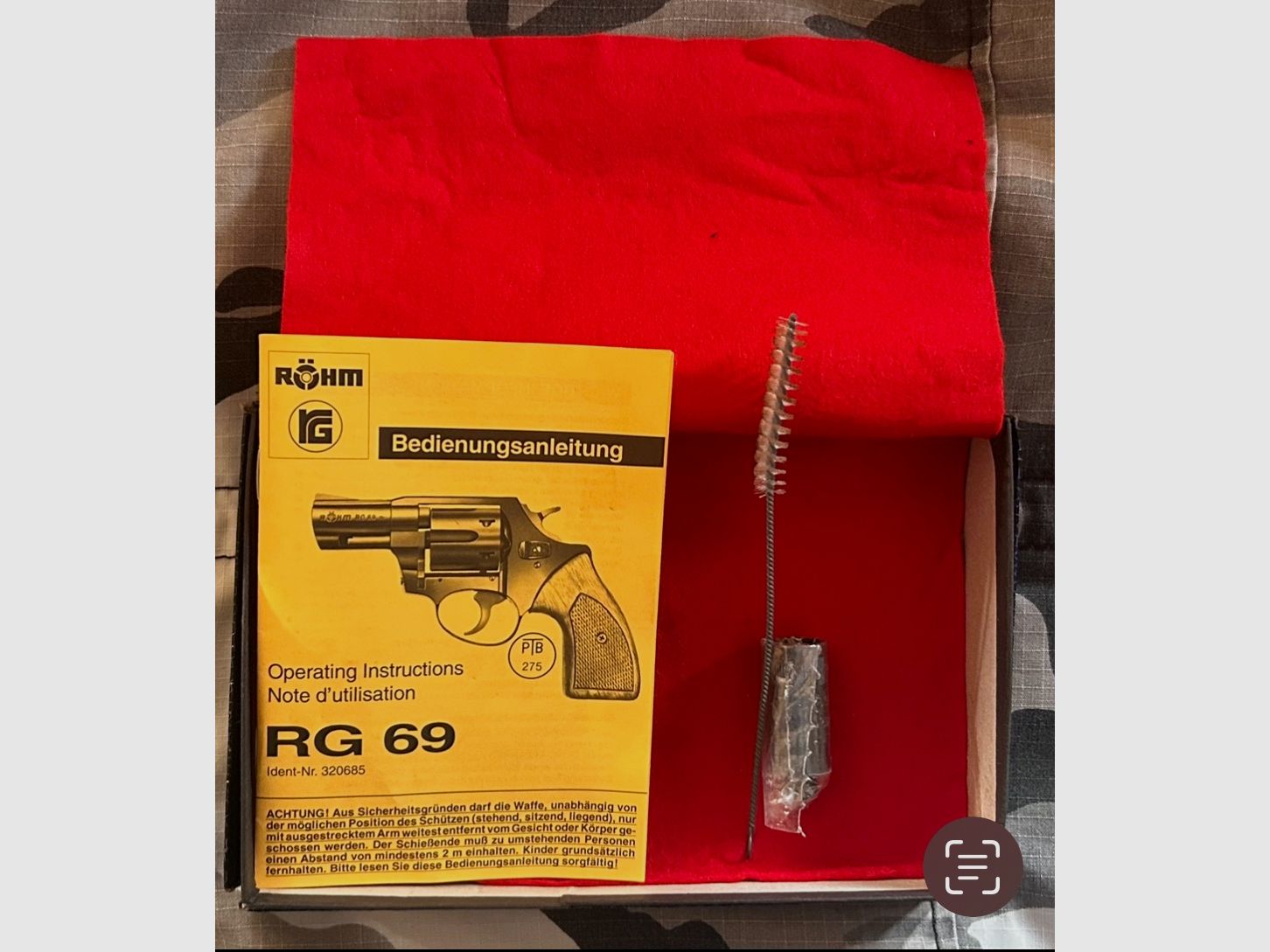 SRS-arma da collezione: RÖHM RG 69 9mmR leggendaria PTB 275 (quella con il tamburo in acciaio forato al centro)