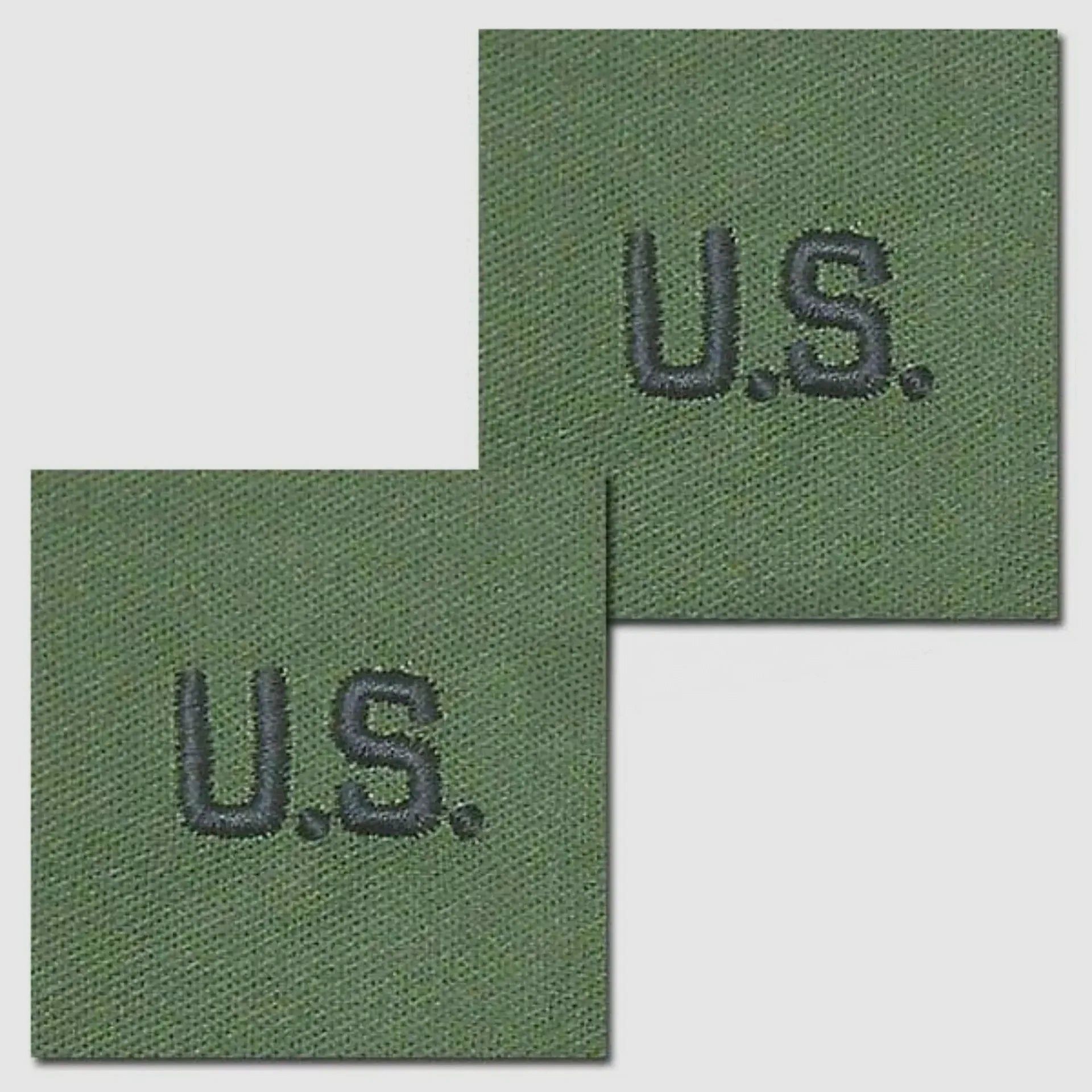 Unbekannt Abzeichen US Letters oliv Textil