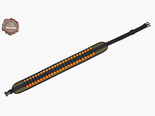 Cinturón de cartuchos AKAH de neopreno verde