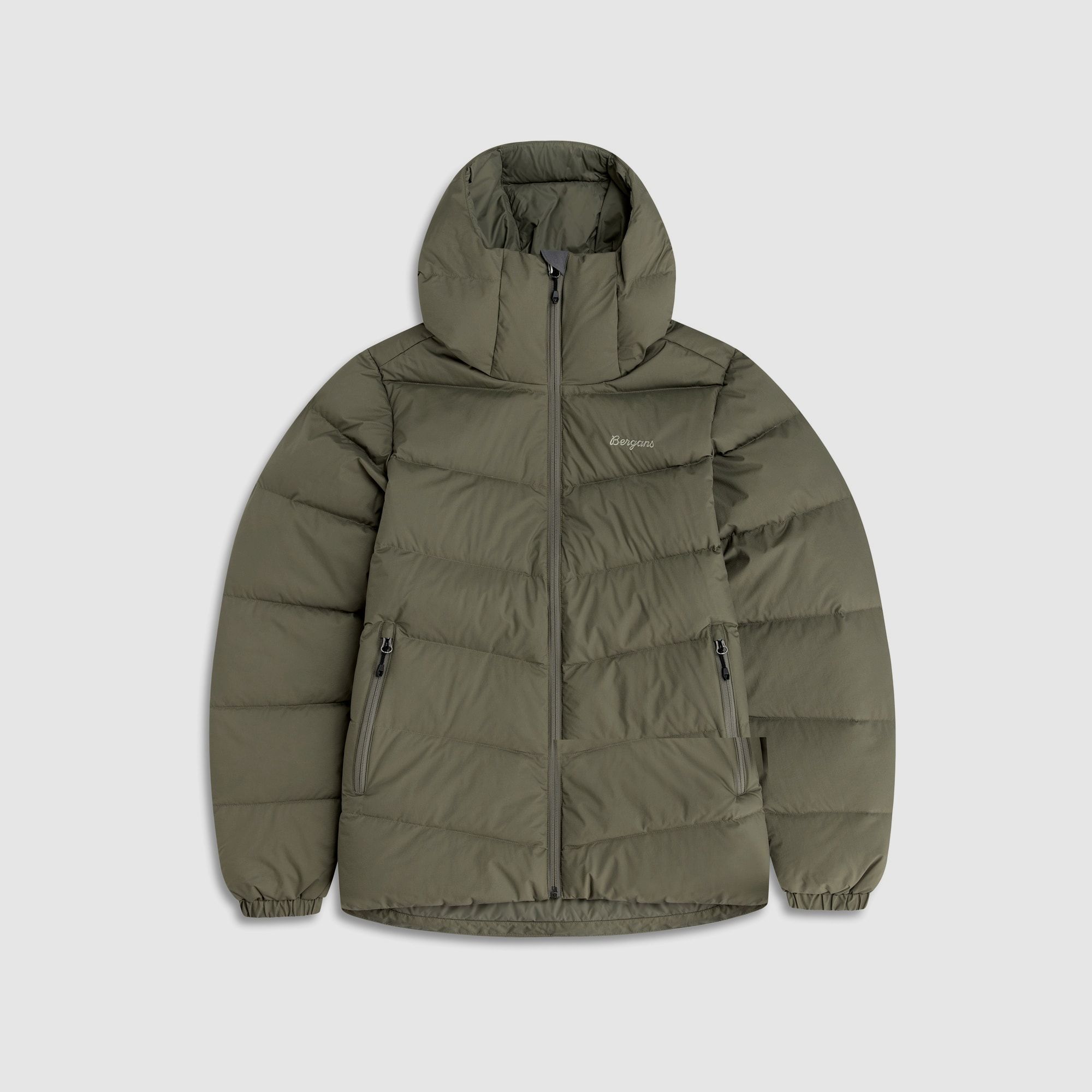 Bergans Garmo Down Hood Jacket Women Green Mud XL