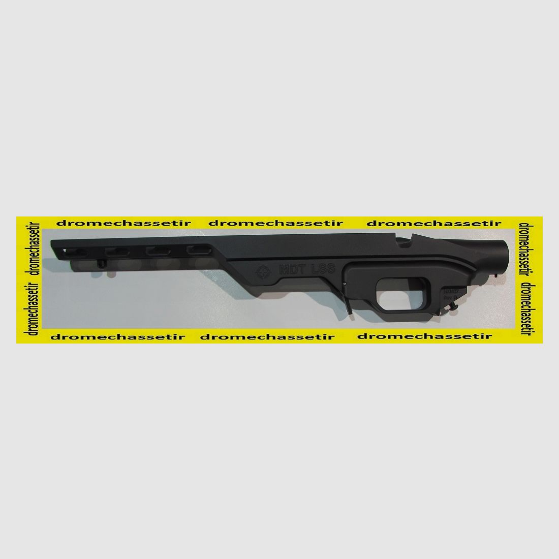 Chassis MDT LSS per Savage Azione Corta, SINISTRO, nero