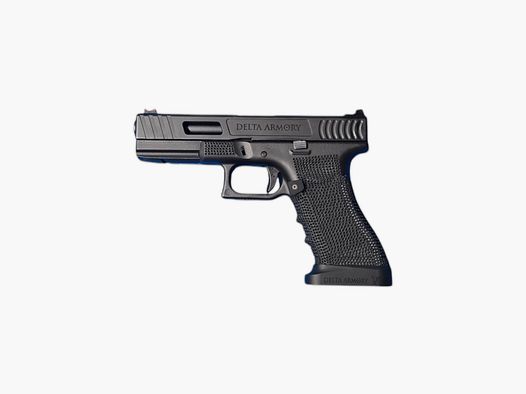 P01 GBB Airsoft Pistole mit Grip Stippling in Oliv | Delta Armory