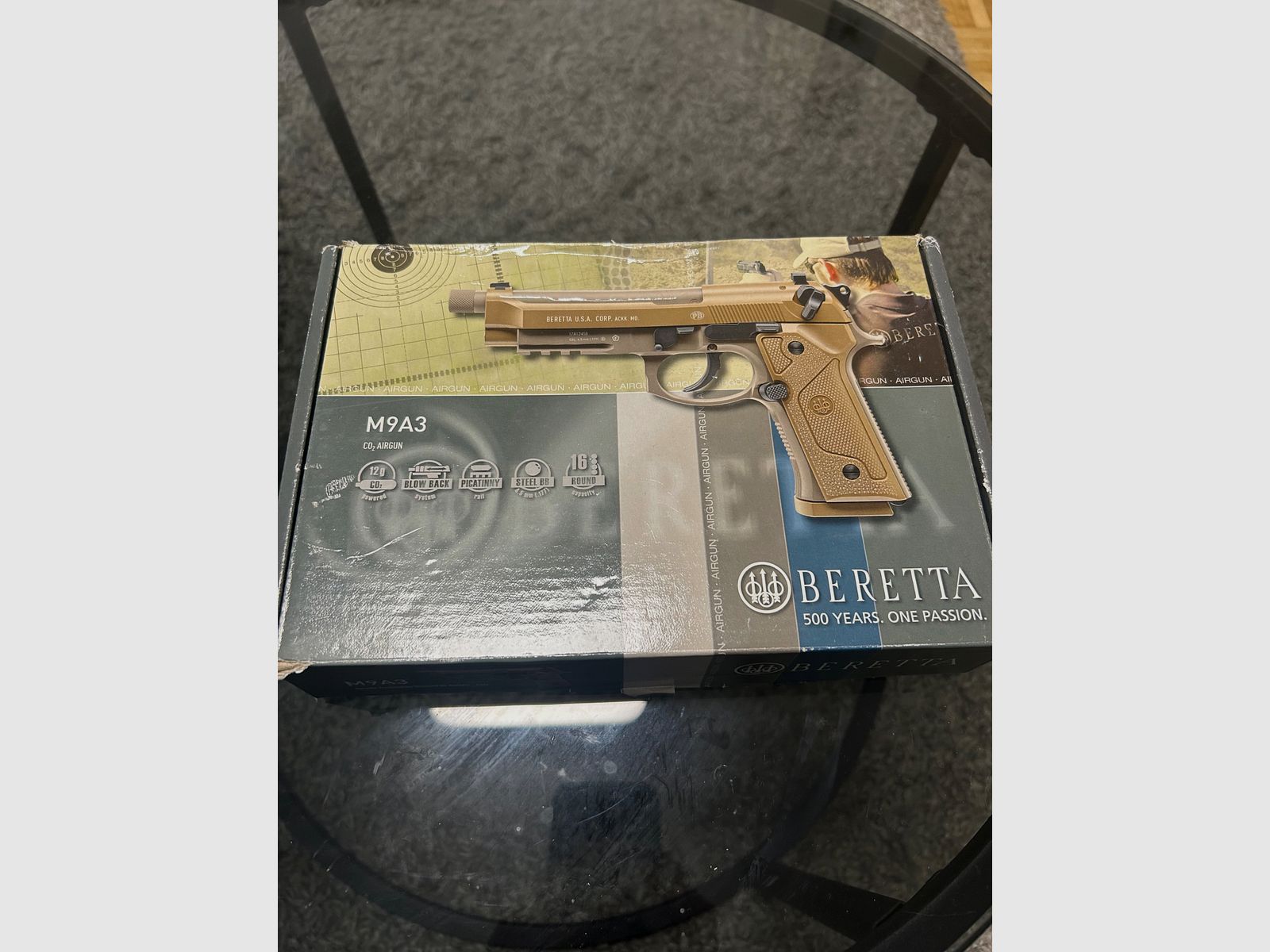 Beretta M9 A3 CO2 Luftpistole Kal. 4,5 mm BB FDE, Bild 5 von 5