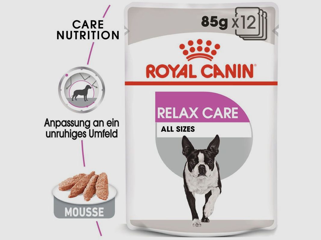 ROYAL CANIN Nassfutter Relax Care für Hunde in unruhigem Umfeld 12x85 g