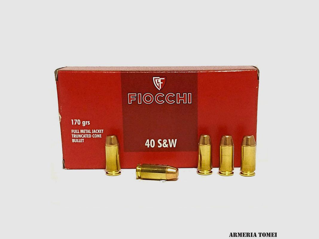 FIOCCHI – 40 S&W 170GR FULL METAL JACKET – Hollow Point