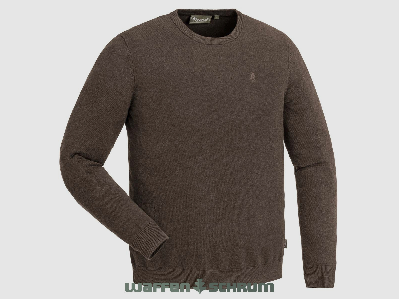 Pinewood Pullover Värnamo Rundhals Green Mel
