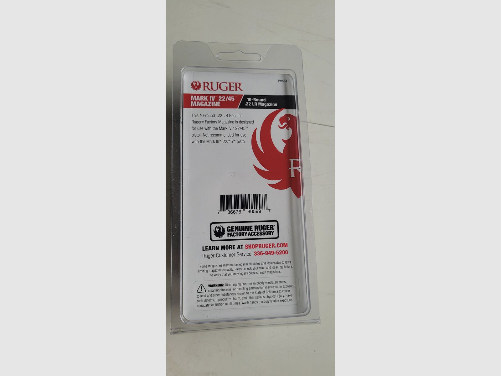 2x Magazin 10 Schuss Ruger Mark IV 22/45 