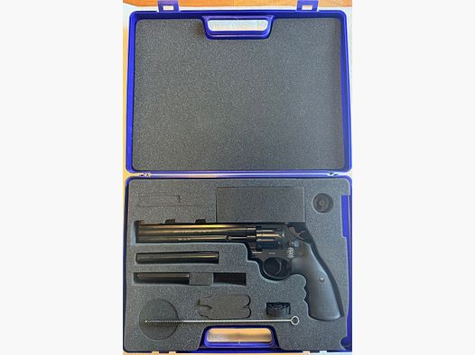 Rewolwer CO2 w stylu Smith & Wesson Mod. 586 z wymiennymi lufami