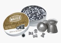 Mauser round head diabolo ribbed 4.5mm 500 pieces