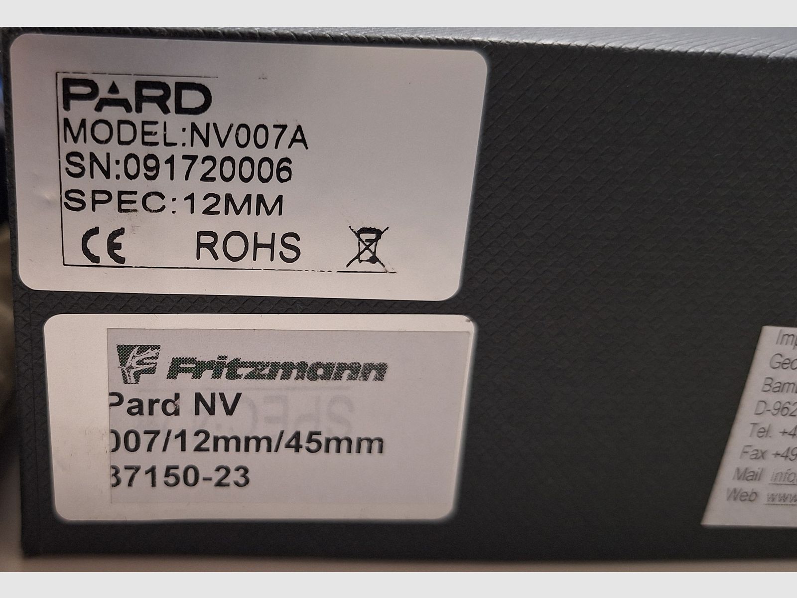 PARD 007A Night Vision Device 850nm 12mm