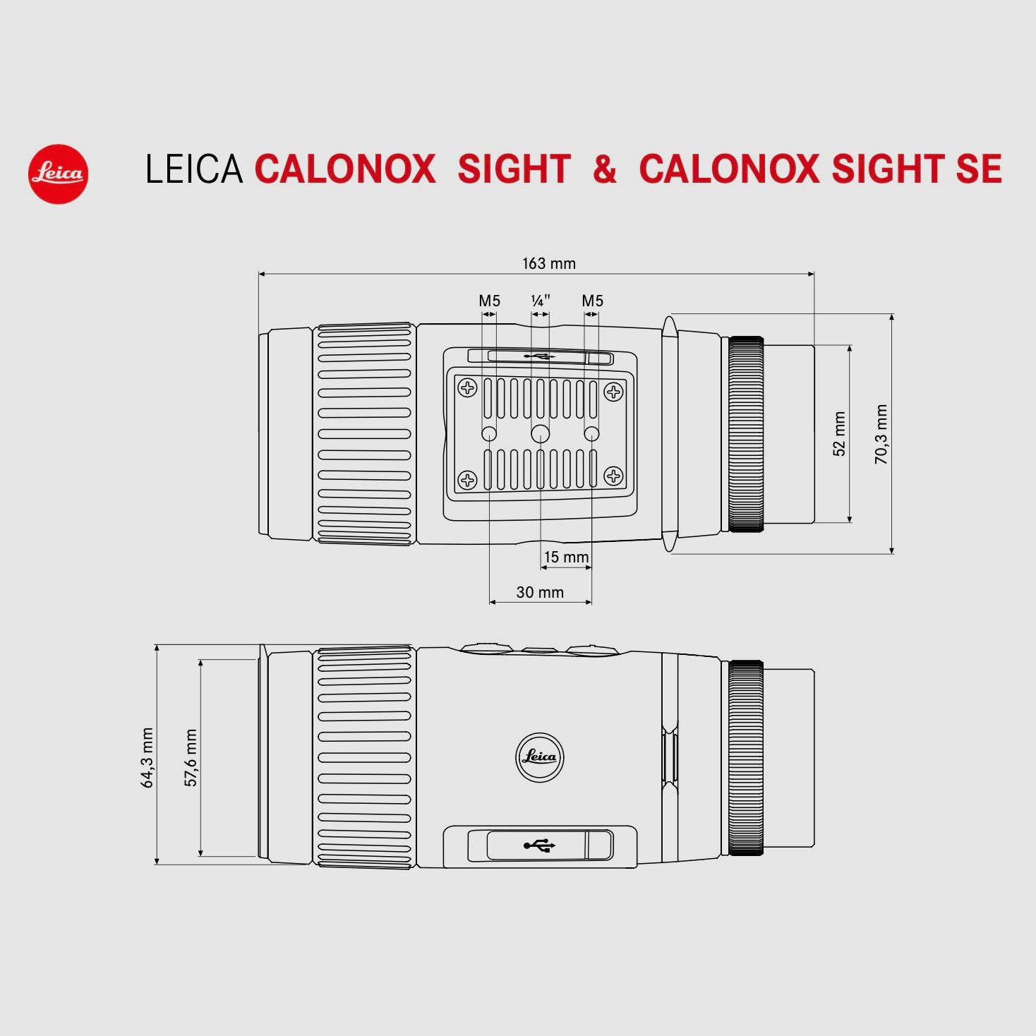 LEICA 50504 Calonox Sight SE Wärmebild - Vorsatzgerät Dual Use