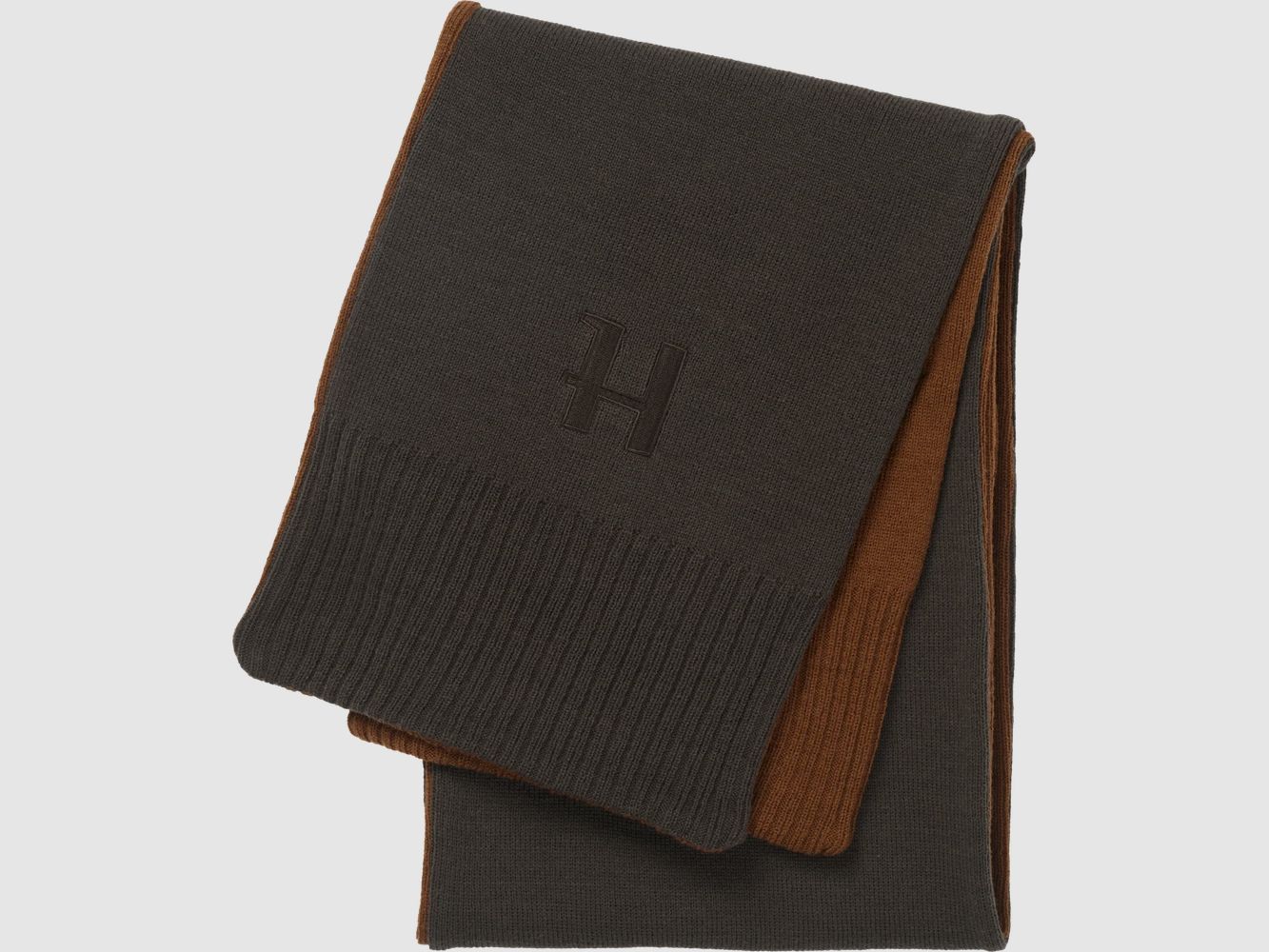 Härkila Écharpe Réversible Homme Shadow brown/Rustique clay