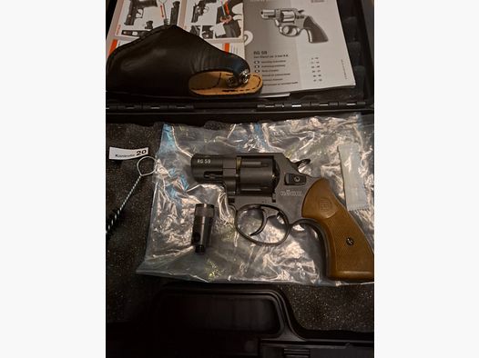 Röhm RG 59 PTB 735 9mm RK with leather holster "NEW