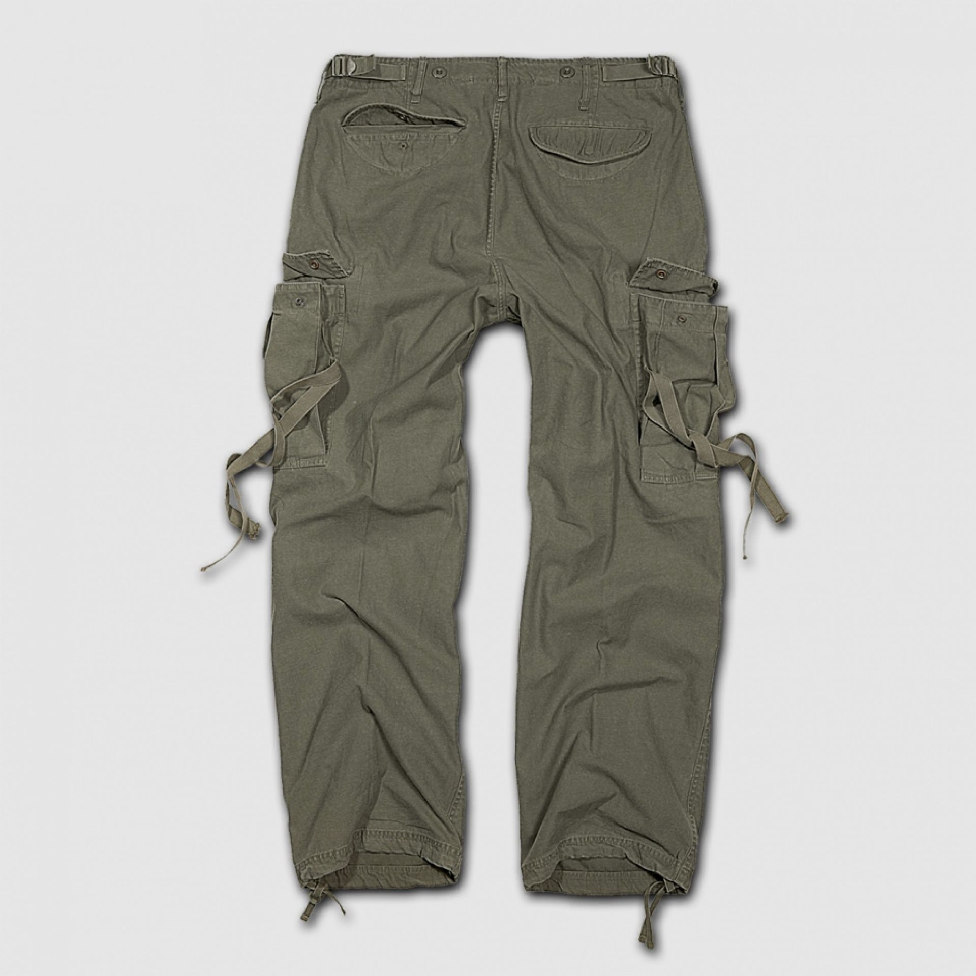 Pantalones cargo para hombre Brandit M65 Vintage verde oliva, imagen 2 de 5