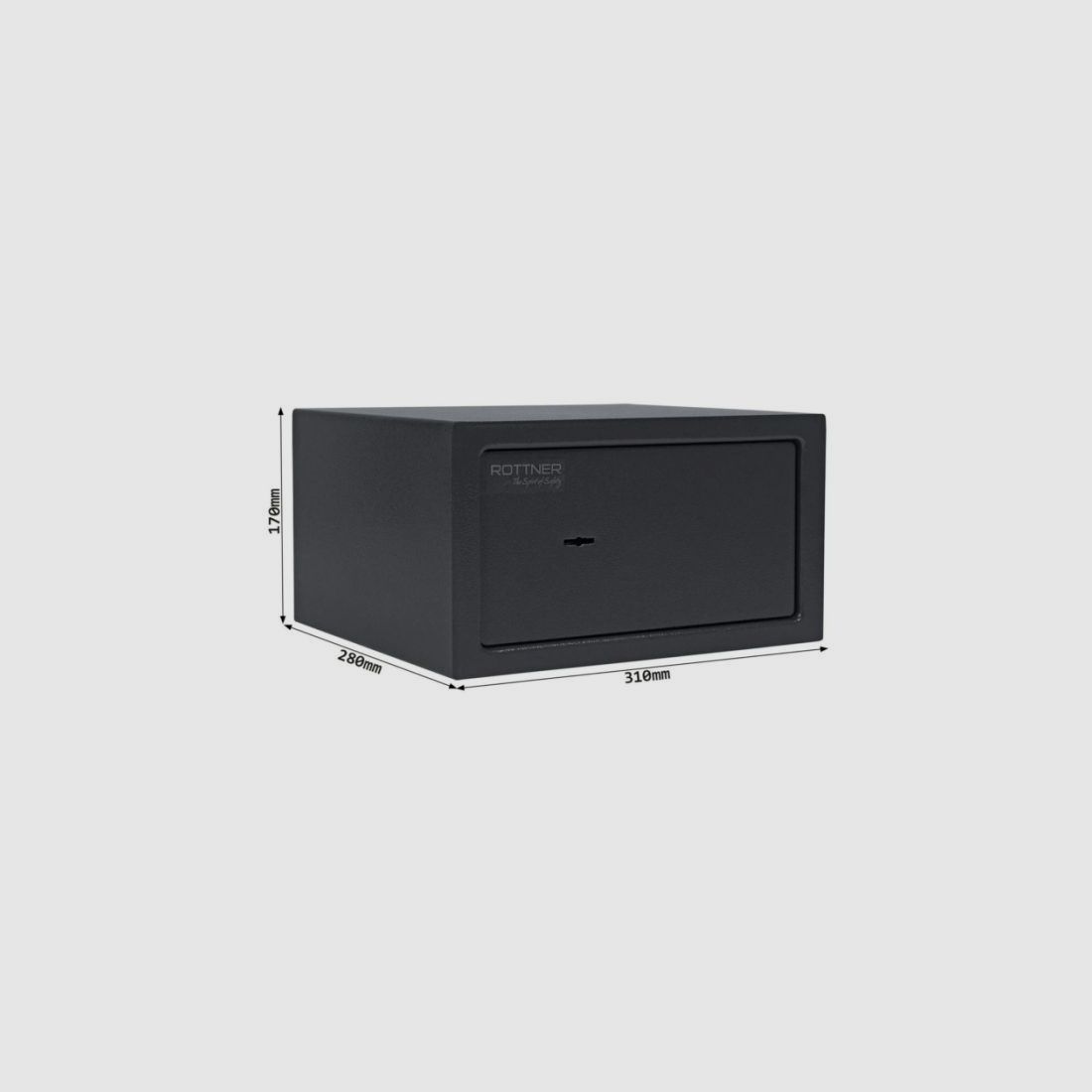 Rottner Caja fuerte de muebles Jupiter 2 Cerradura de doble palas antracita, imagen 7 de 12