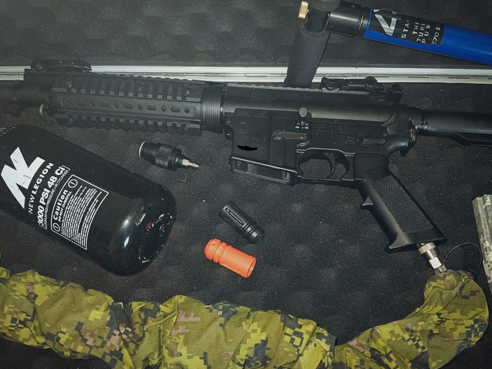 Tippmann M4 Carbine HPA set completo – usado, como nuevo – 6 magazines